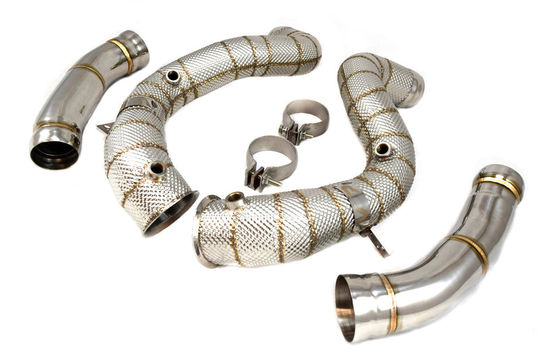 VRP W205 C63 downpipes med varmeskjold